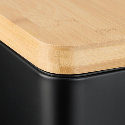 Dustbin for bathroom 5 liters with bamboo lid