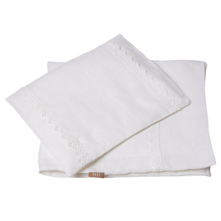 Duvet set Crib white lace