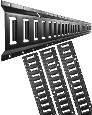 E-Track Tie Down Rail Kit – 5 ft Steel, 4 Pack, 2000 lb