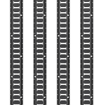 E-Track Tie Down Rail Kit – 5 ft Steel, 4 Pack, 2000 lb