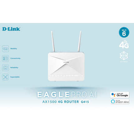 Eagle Pro AI AX1500 Wifi 6 4G Smart Router