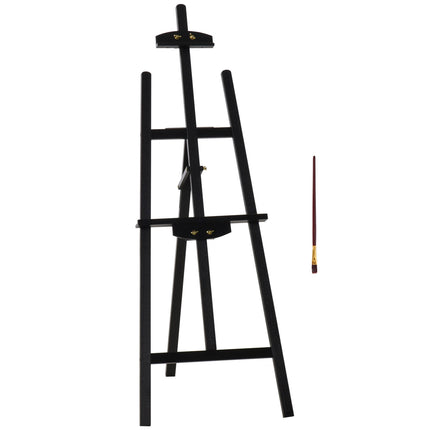 Adjustable pine easel for art painting, 90° foldable