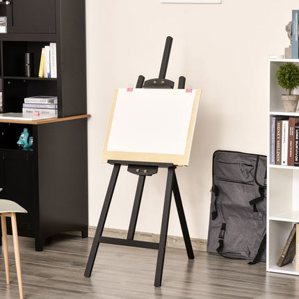 Adjustable pine easel for art painting, 90° foldable