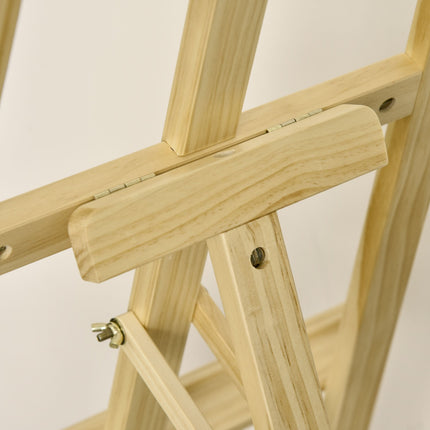 Adjustable pine easel - natural finish, 51.5x71.5x134.5 cm