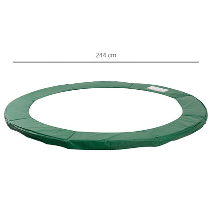 Trampoline edge protection, 244 Cm, weatherproof green PVC