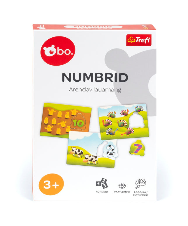 Educational Board Game ""Numbers"" for Learning Math Skills