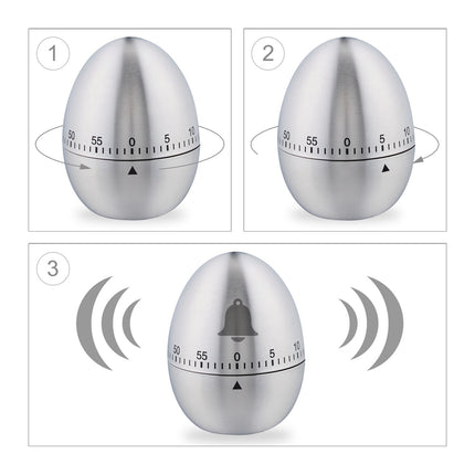 Egg clock stainless steel