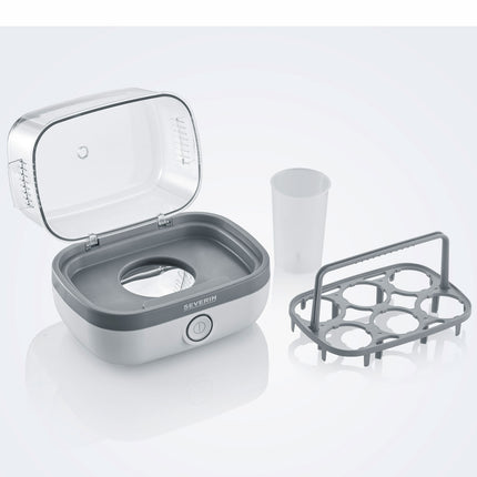 Egg cooker 6 eggs white LED & sound white EK3164