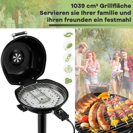 Electric BBQ Grill – Portable, Non-Stick, Adjustable Temp