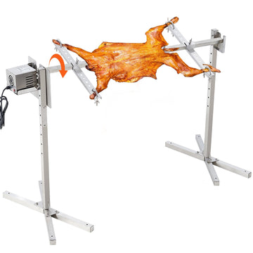 Electric BBQ Rotisserie Grill Kit, Stainless Steel, 90 lb