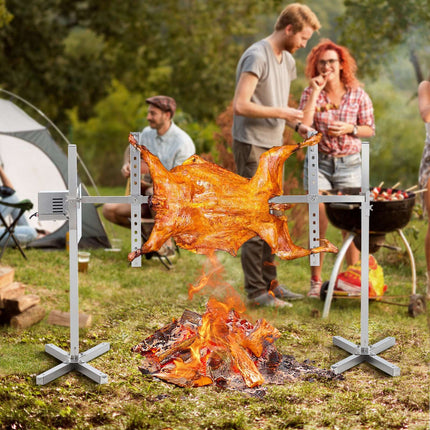 Electric BBQ Rotisserie Grill Kit, Stainless Steel, 90 lb