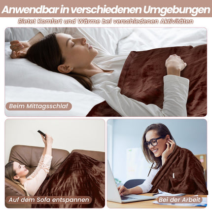 Electric Blanket 150 x 200 cm, Remote Control, Auto Shut-Off
