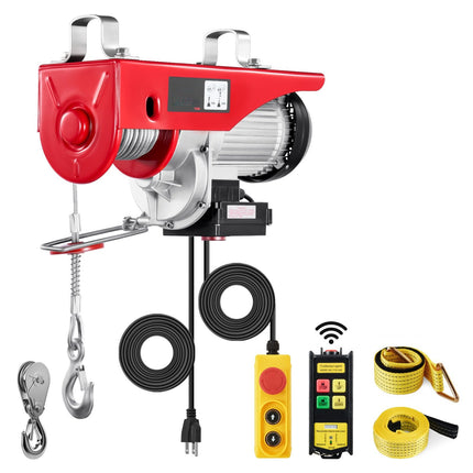 Electric Cable Hoist 2200 lb, Wireless and Wired Remote