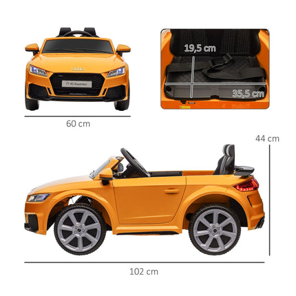 Electric ride-on car for children, remote control, yellow
