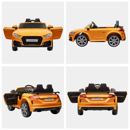 Electric ride-on car for children, remote control, yellow