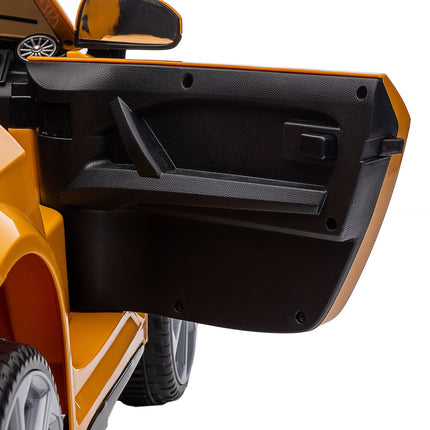 Electric ride-on car for children, remote control, yellow