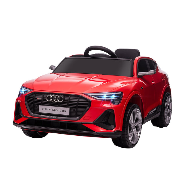Electric car for children with remote control, seat belt, music - red