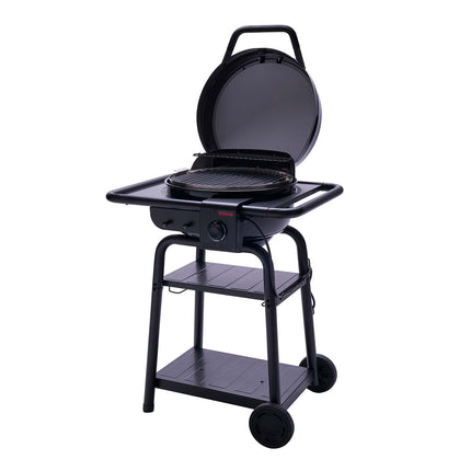 Electric & Charcoal Grill with TRU-Infrared, 370C, Hybrid Power