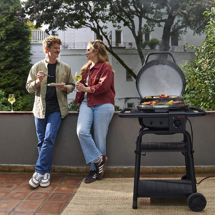 Electric & Charcoal Grill with TRU-Infrared, 370C, Hybrid Power