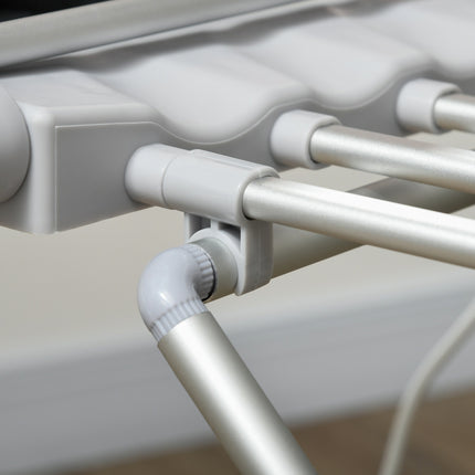 Heated Collapsible Clothes Airer - Adjustable Temperature, Aluminum