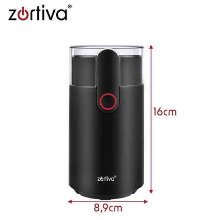 Electric Coffee Grinder 150 W with Stainless Steel Blade, 50 g, Black, BPA Free