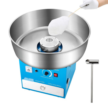 Electric Cotton Candy Machine, 1000W, 52cm Bowl, Blue