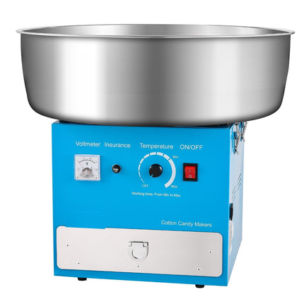 Electric Cotton Candy Machine, 1000W, 52cm Bowl, Blue