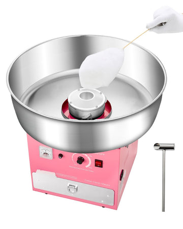 Electric Cotton Candy Machine, 1000W, 52cm Bowl, Pink