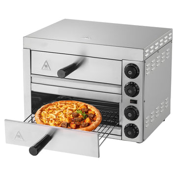 Electric Countertop Pizza Oven, 12-Inch, 1700W, Temp Control