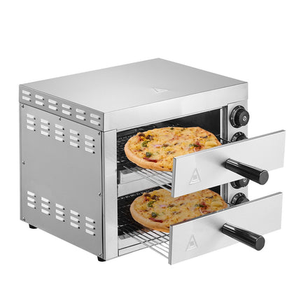 Electric Countertop Pizza Oven, 12-Inch, 1700W, Temp Control