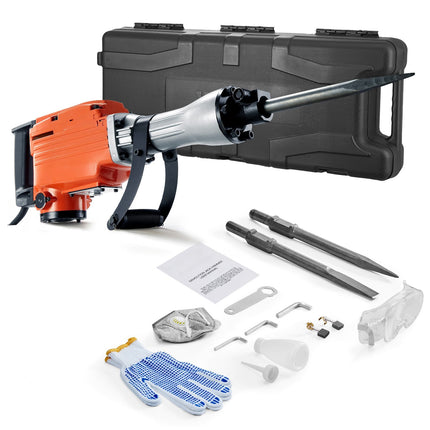 Electric Demolition Jack Hammer 2200W, 2 Chisel Bits
