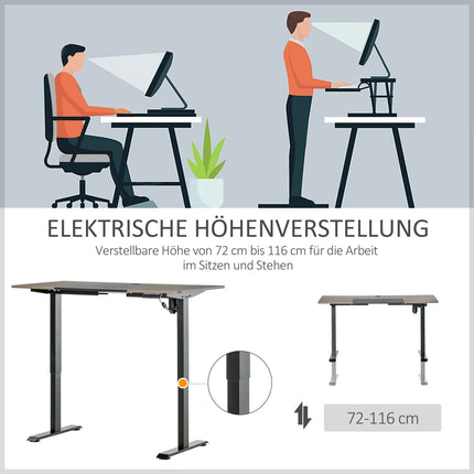Electric Standing Table Frame, Motorized Height Adjustable, 140x70Cm
