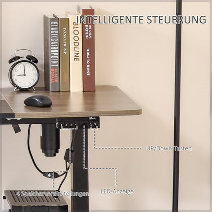 Electric Standing Table Frame, Motorized Height Adjustable, 140x70Cm