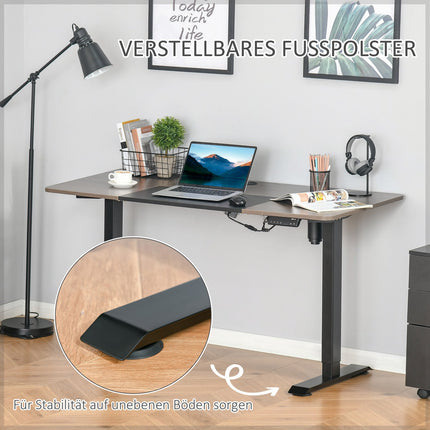 Electric Standing Table Frame, Motorized Height Adjustable, 140x70Cm