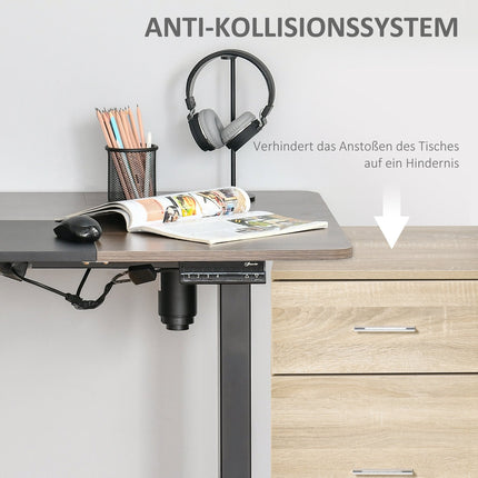 Electric Standing Table Frame, Motorized Height Adjustable, 140x70Cm