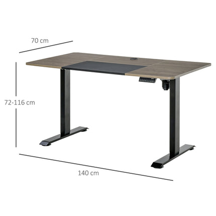 Electric Standing Table Frame, Motorized Height Adjustable, 140x70Cm