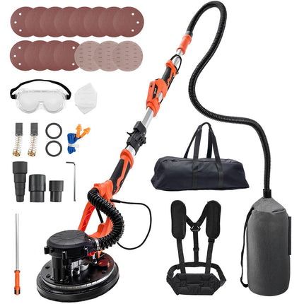 Electric Drywall Sander 1150W, Vacuum Dust, LED Light
