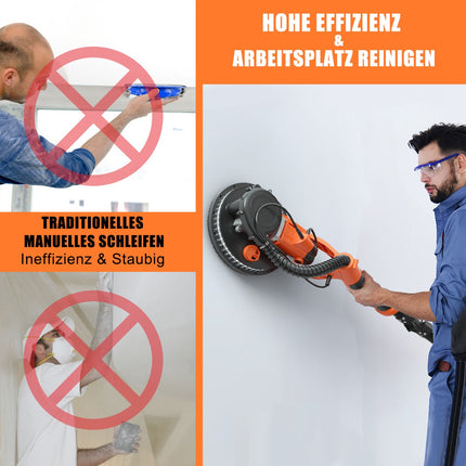 Electric Drywall Sander 750W, 225mm, Dust Extraction