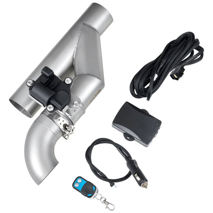 Electric Exhaust Cutout 63.5 mm, Stainless Steel, Remote
