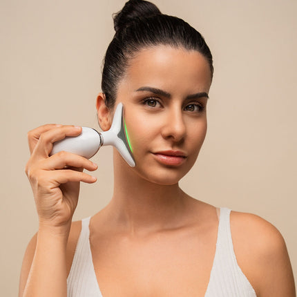 Electric Facial Massager with LED, EMS, Heat for Firming