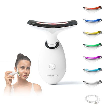 Electric Facial Massager with LED, EMS, Heat for Firming