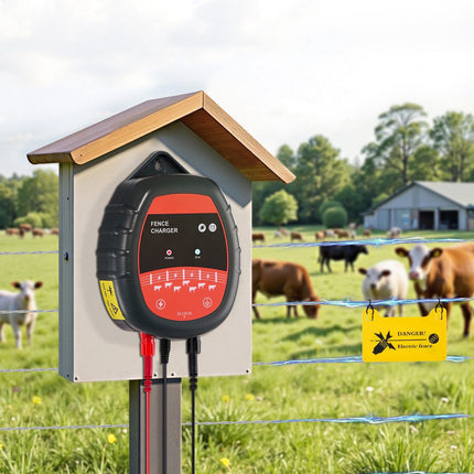 Electric Fence Energizer 10kV 1J, AC/DC, LED, 3km Range