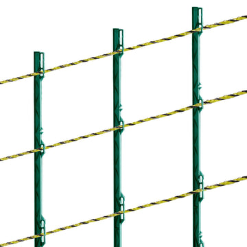 Electric Fence Polywire 1640 Ft, 6-Strand, 50 Insulators