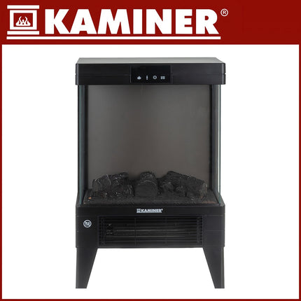 Electric Fireplace Heater, 2000W, Flame Effect, Remote Control