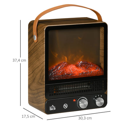 Electric stove 750/1500W, Flame effect, Low noise