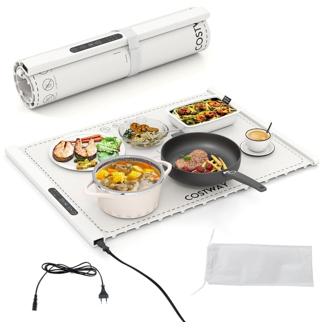 Electric Food Warming Mat, Silicone, 10s Fast Heat