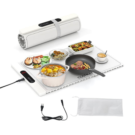 Electric Food Warming Mat, Silicone, 6 Temp Settings