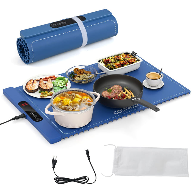 Electric Food Warming Mat, Silicone, 6 Temp Settings