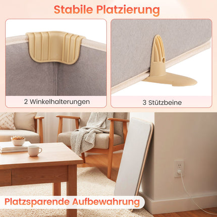 Electric Foot Warmer with 3-Level Thermostat, Foldable