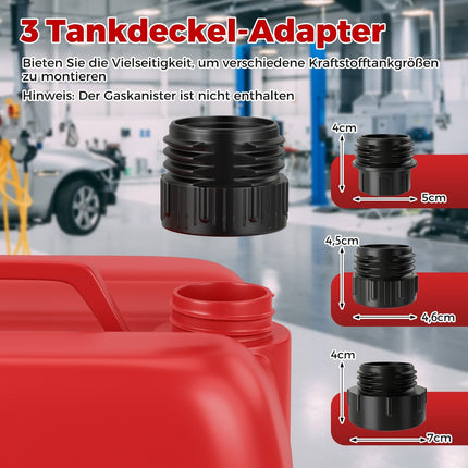 Electric Fuel Transfer Pump, Auto-Stop, 3 Adapters, 3.8 GPM